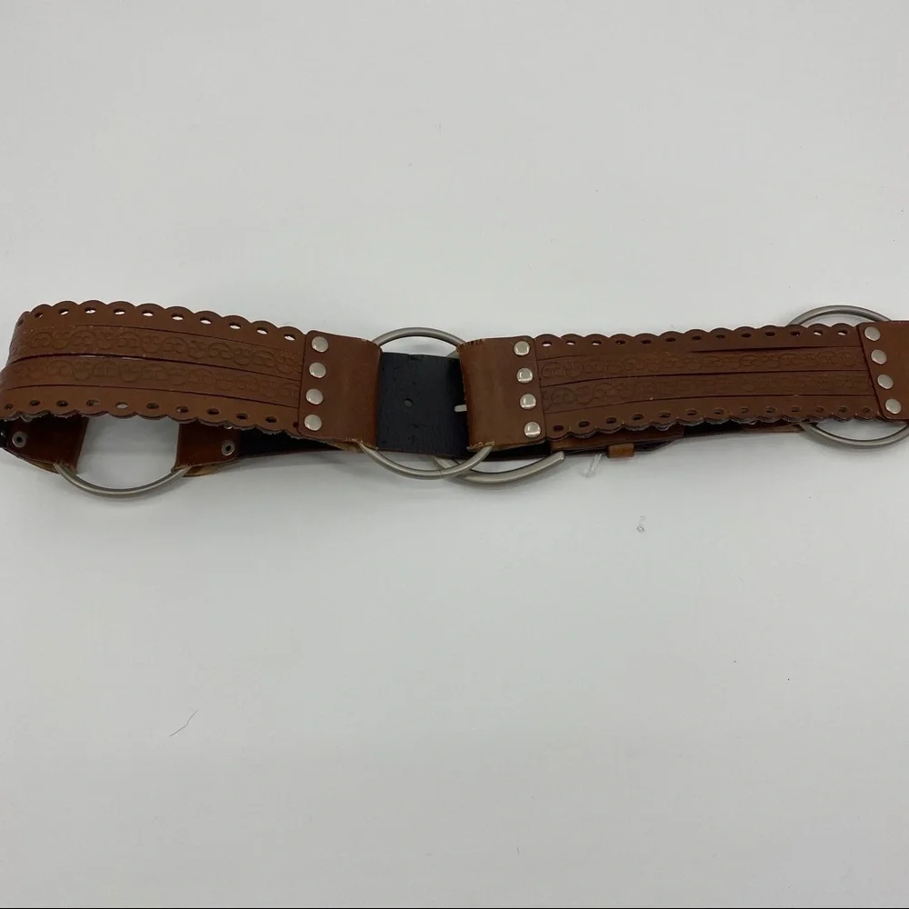 Target bonded leather ring belt